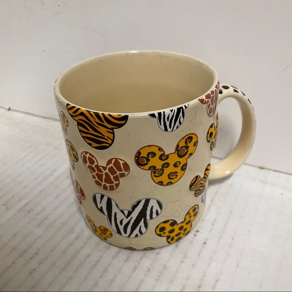 DisneyParks 3D Animal Print Mickey Safari Mug HTF - Picture 3 of 5